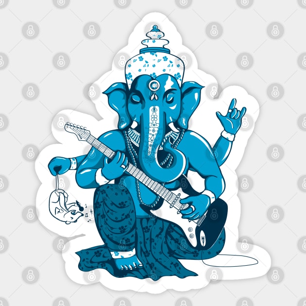 Ganesha rocks ! Sticker by Savousepate